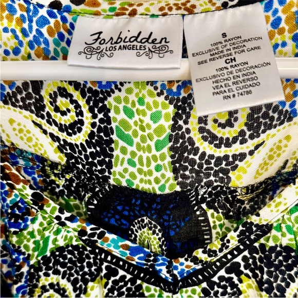 Colorful Patterned Women's Tunic - Picture 4 of 6